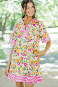 Lovely Surprise Pink Floral Dress