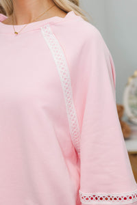NURSING COLLECTION: For The Days Ahead Pink Sweatshirt