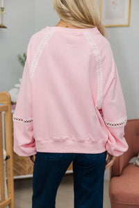 NURSING COLLECTION: For The Days Ahead Pink Sweatshirt