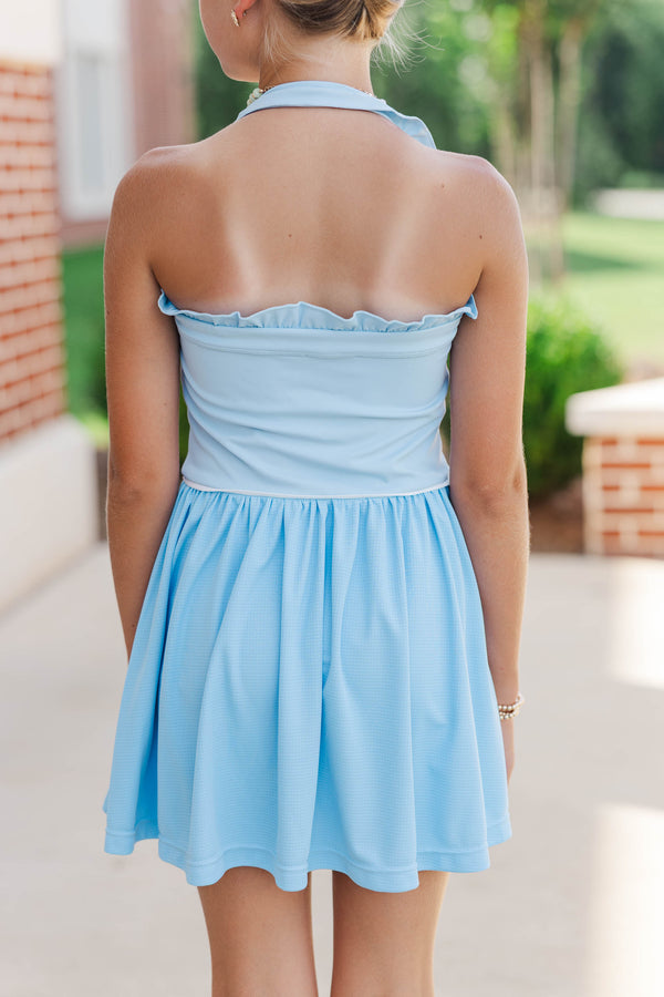 Girls: Leap Of Joy Light Blue Athletic Dress – Shop the Mint