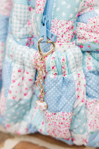 Girls: She Scores Pink Soccer Bag Charm