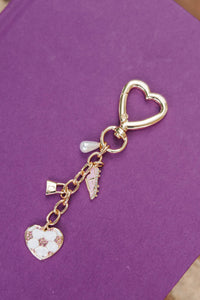Girls: She Scores Pink Soccer Bag Charm