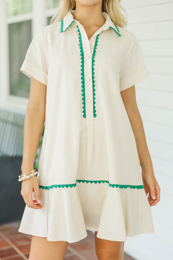 Away We Go Cream Dress