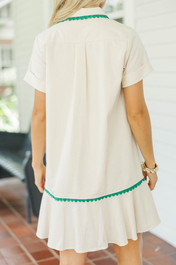 Away We Go Cream Dress