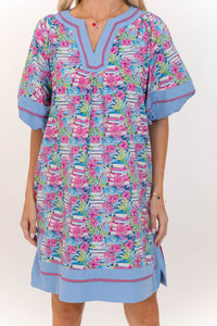 For Now And Then Blue Novelty Dress