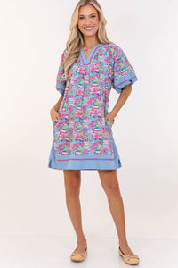 For Now And Then Blue Novelty Dress