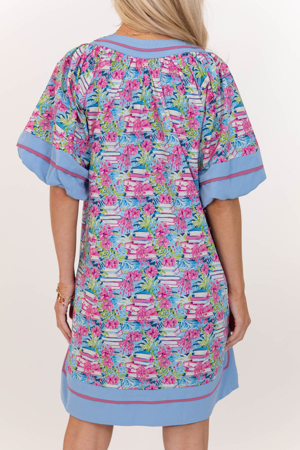 For Now And Then Blue Novelty Dress