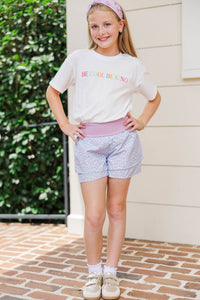 Girls: The Trinity Purple Leopard Shorts - 3