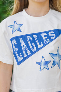 Girls: Varsity Pennant Blue Eagles Tee