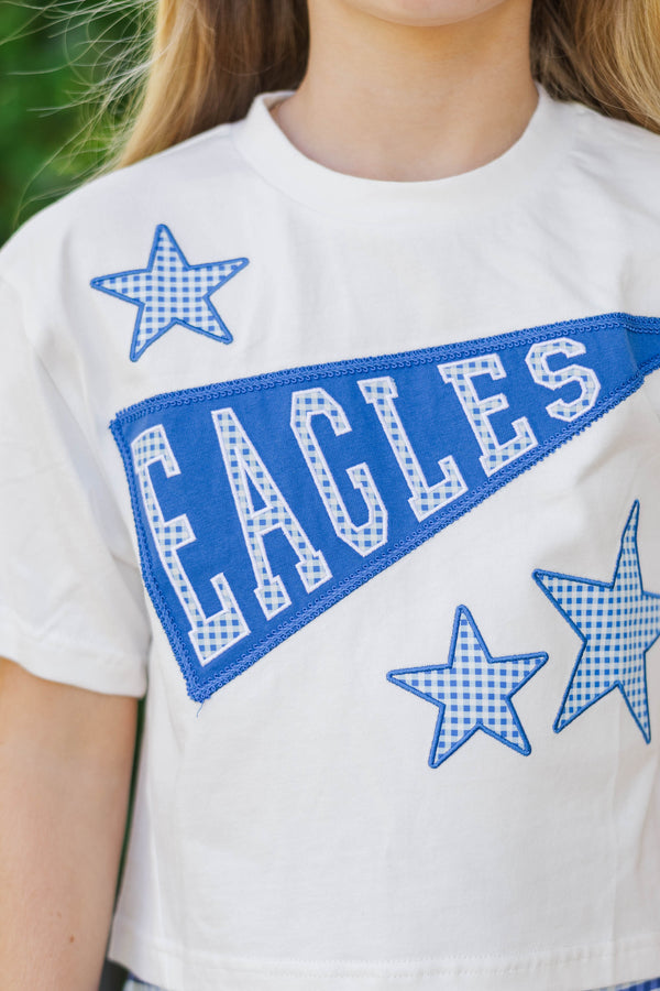 Girls: Varsity Pennant Blue Eagles Tee