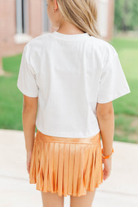 Girls: Varsity Pennant Orange Tigers Tee