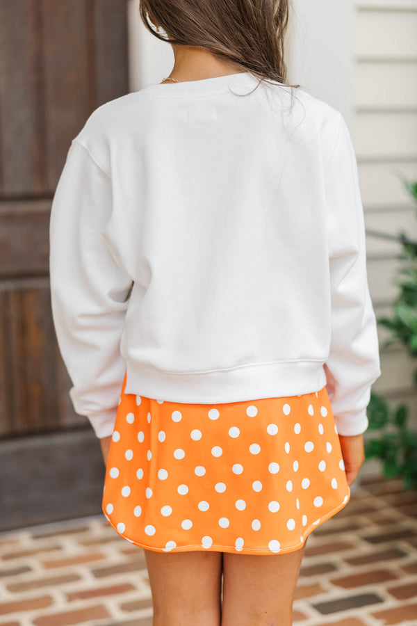 Girls: Go Tigers White Sweatshirt