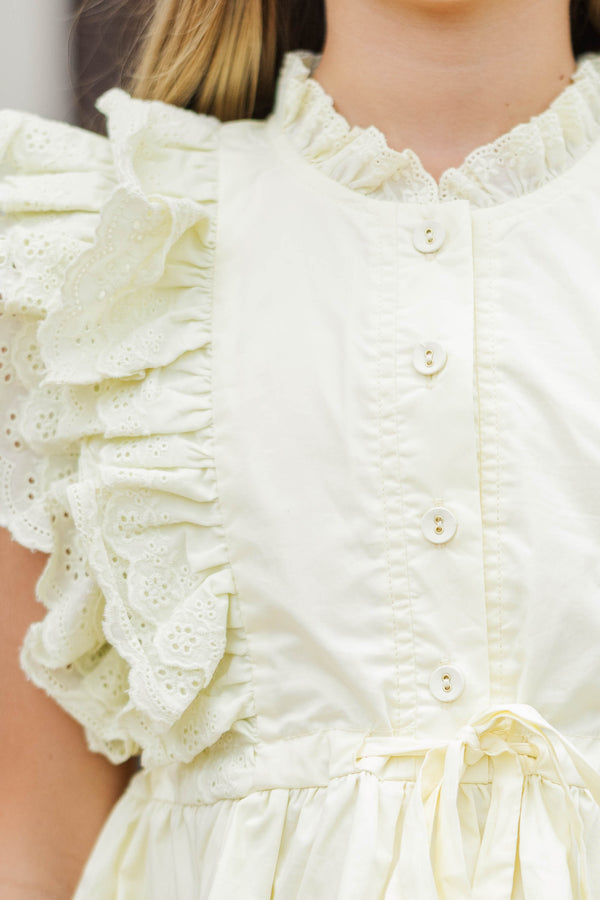 Girls: In Clear View Yellow Blouse