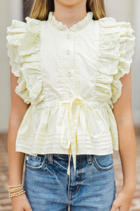 Girls: In Clear View Yellow Blouse