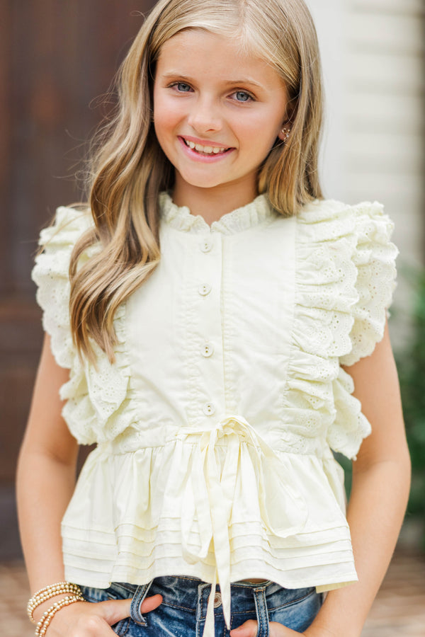 Girls: In Clear View Yellow Blouse
