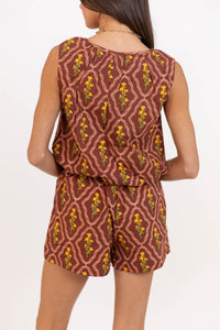 Graceful Entrance Brown Mixed Print Set