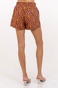 Graceful Entrance Brown Mixed Print Set