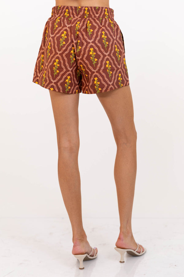 Graceful Entrance Brown Mixed Print Set