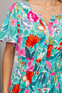 NURSING COLLECTION: All In The Air Emerald Green Maxi Dress