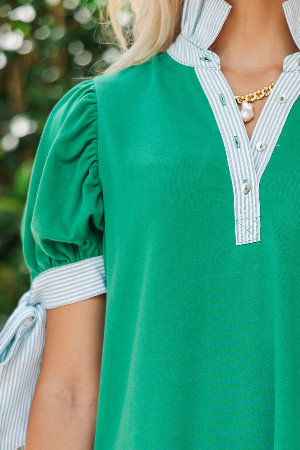 The Harbor Green Polo Dress