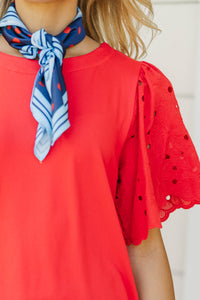 The Pretty Basic Red Top