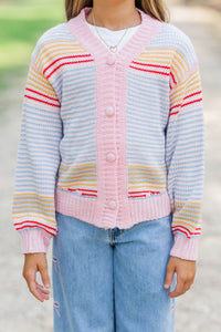 Girls: Cozy Conversations Blue Cardigan