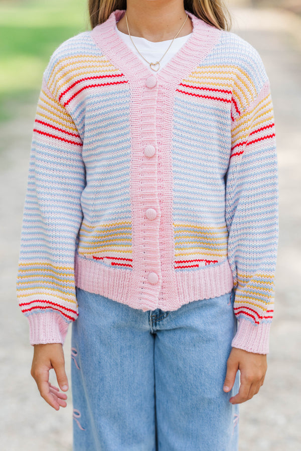 Girls: Cozy Conversations Blue Cardigan