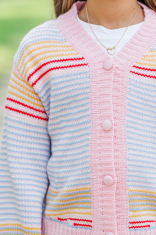 Girls: Cozy Conversations Blue Cardigan