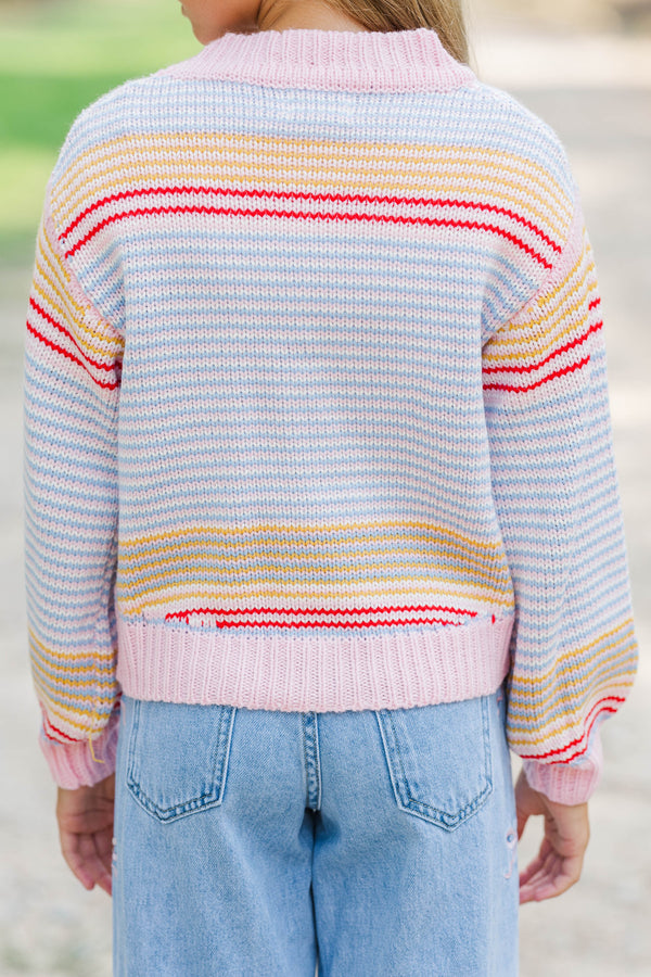 Girls: Cozy Conversations Blue Cardigan