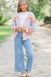 Girls: Cozy Conversations Blue Cardigan