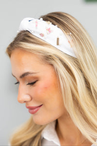 Star Student White Novelty Headband