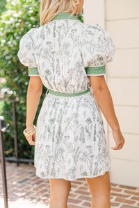 Dressed For It Green Floral Dress