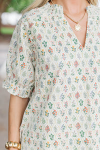 Love Always Yellow Medallion Blouse