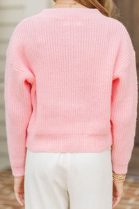 Girls: Playfully Yours Pink Cardigan