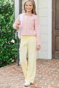 Girls: The Iconic Butter Yellow Foldover Pants