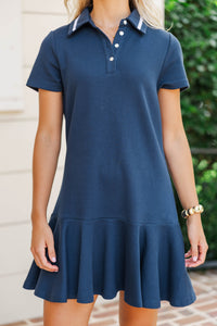 Match Point Navy Blue Athletic Dress