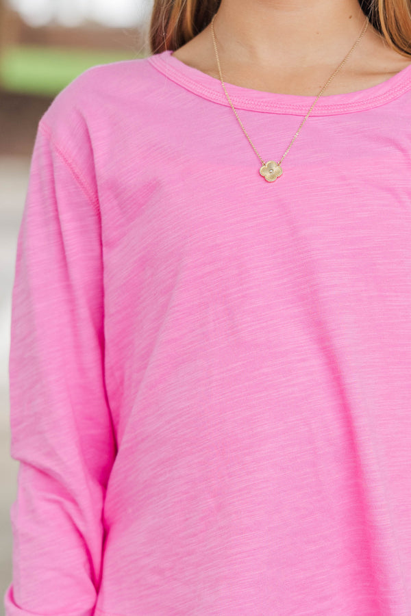 Girls: Most Adored Pink L/S Top