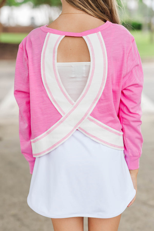 Girls: Most Adored Pink L/S Top