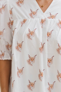 Can't Give You Up White Wildcats Blouse