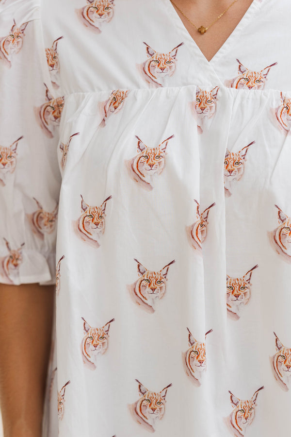 Can't Give You Up White Wildcats Blouse