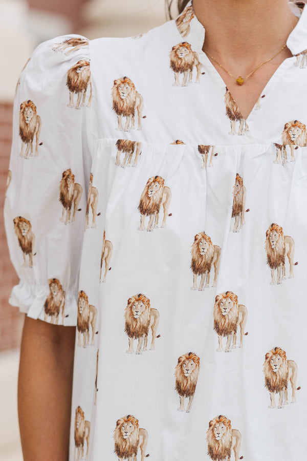 Can't Give You Up White Lions Blouse
