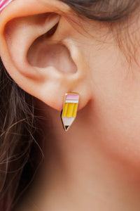 Girls: Chapter One Yellow Pencil Earrings