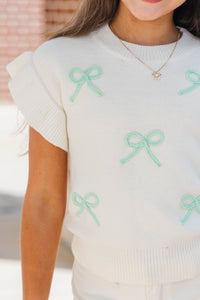 Girls: The Kennedy Mint Bow Sweater