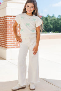 Girls: The Kennedy Mint Bow Sweater