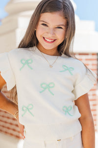 Girls: The Kennedy Mint Bow Sweater