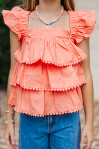 Girls: The Dream State Coral Heart Trim Tank