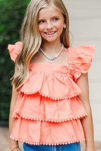Girls: The Dream State Coral Heart Trim Tank