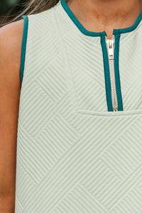 Girls: The Rosalie Mint Green Textured Dress