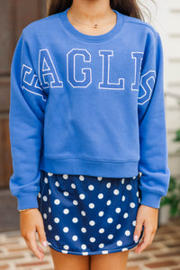 Girls: Go Eagles Royal Blue Sweatshirt