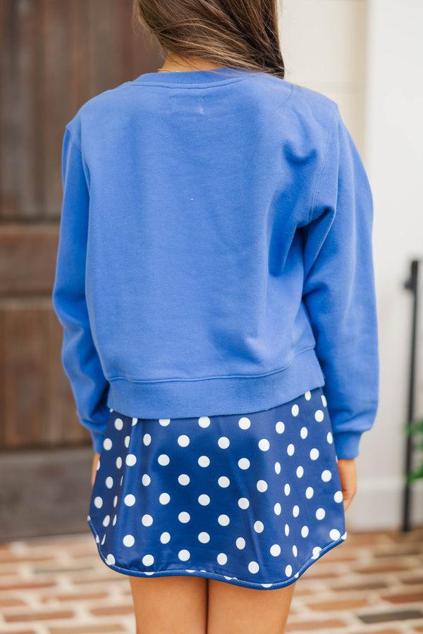 Girls: Go Eagles Royal Blue Sweatshirt